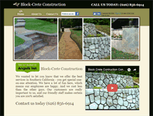 Tablet Screenshot of block-creteconstruction.com